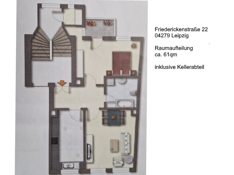 Exklusive 2 Raumwohnung mit Balkon - als Kapitalanlage geeignet