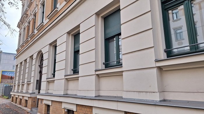 Blick auf die Fenster der Wohnung Blick auf die Fenster der Wohnung