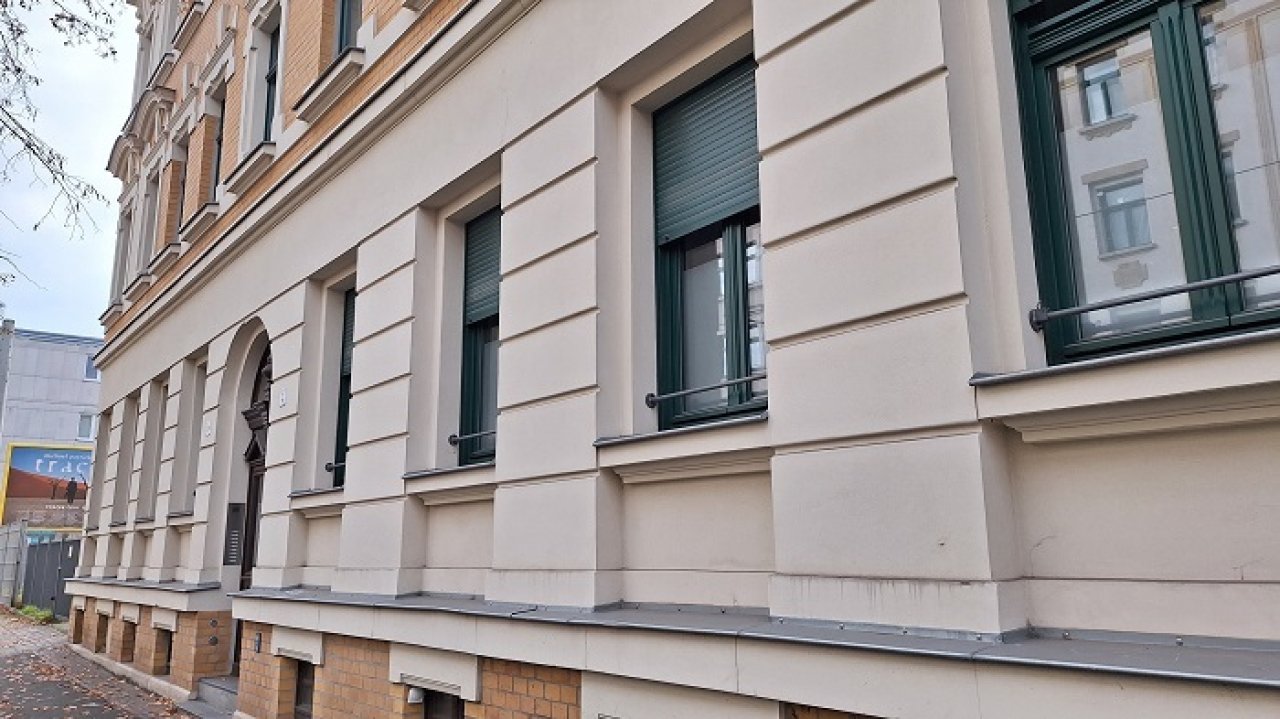 Blick auf die Fenster der Wohnung Blick auf die Fenster der Wohnung